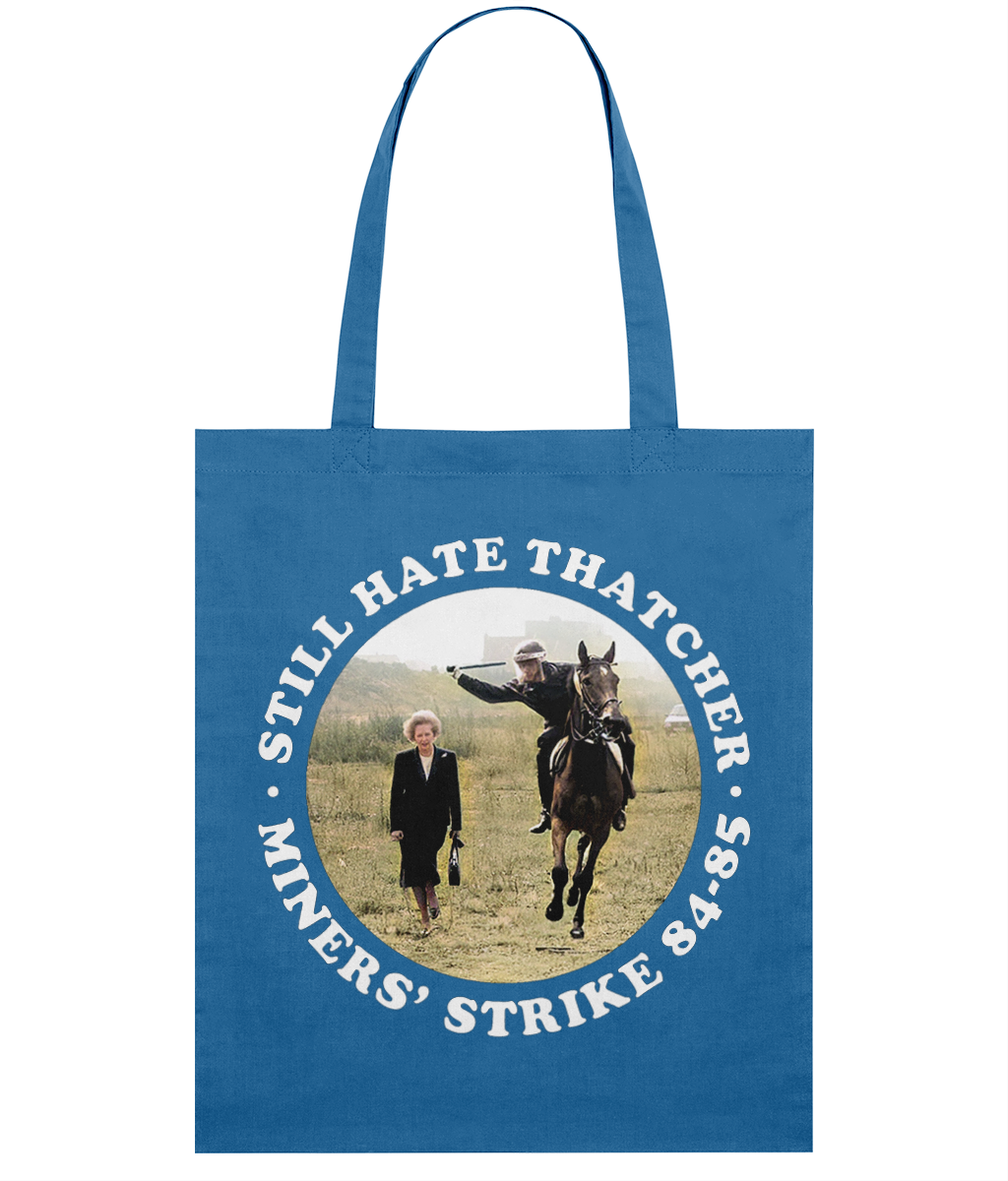 Still Hate Thatcher - Roundel - White Text - Tote Bag