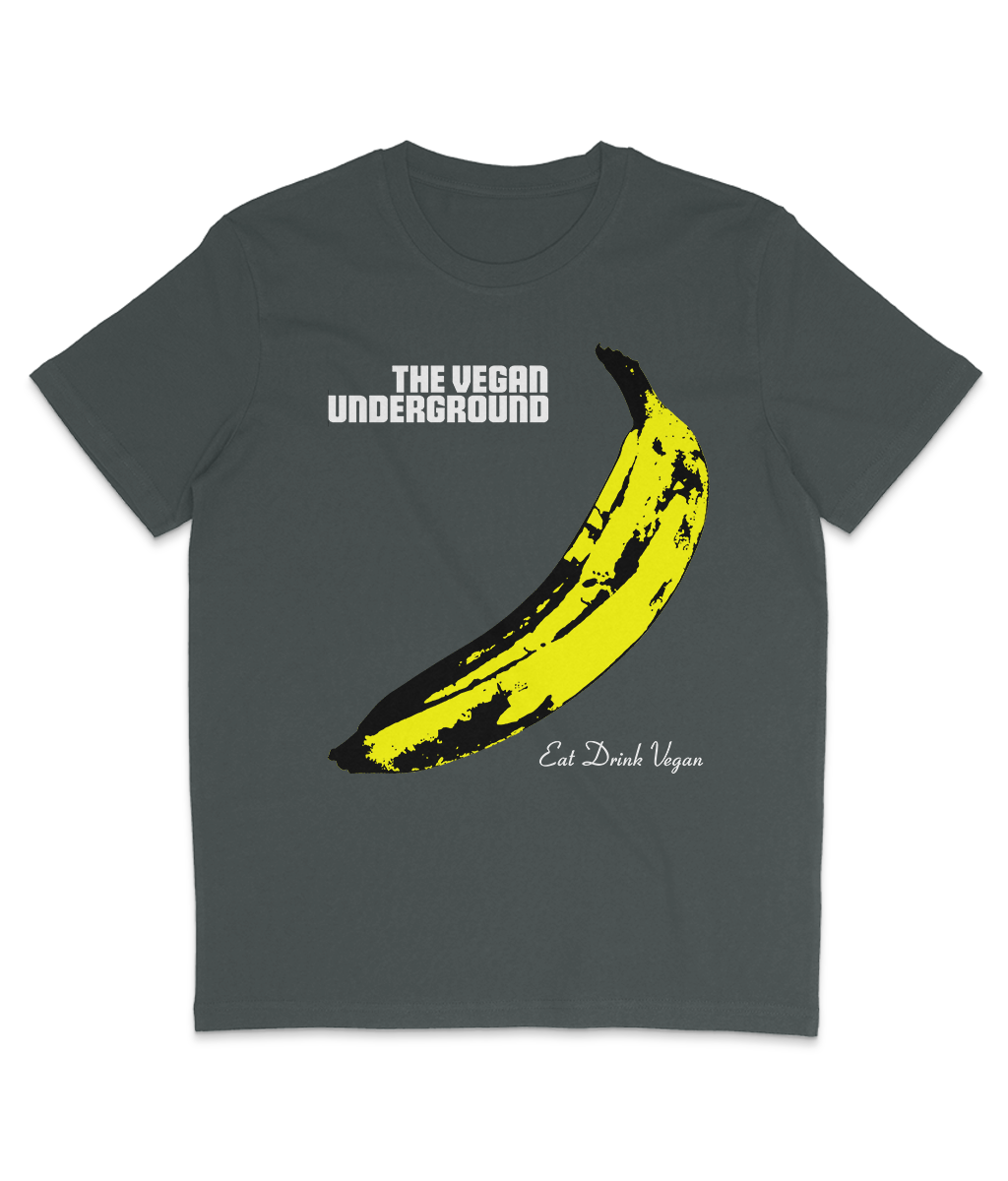 The Vegan Underground - Yellow Banana - White Text