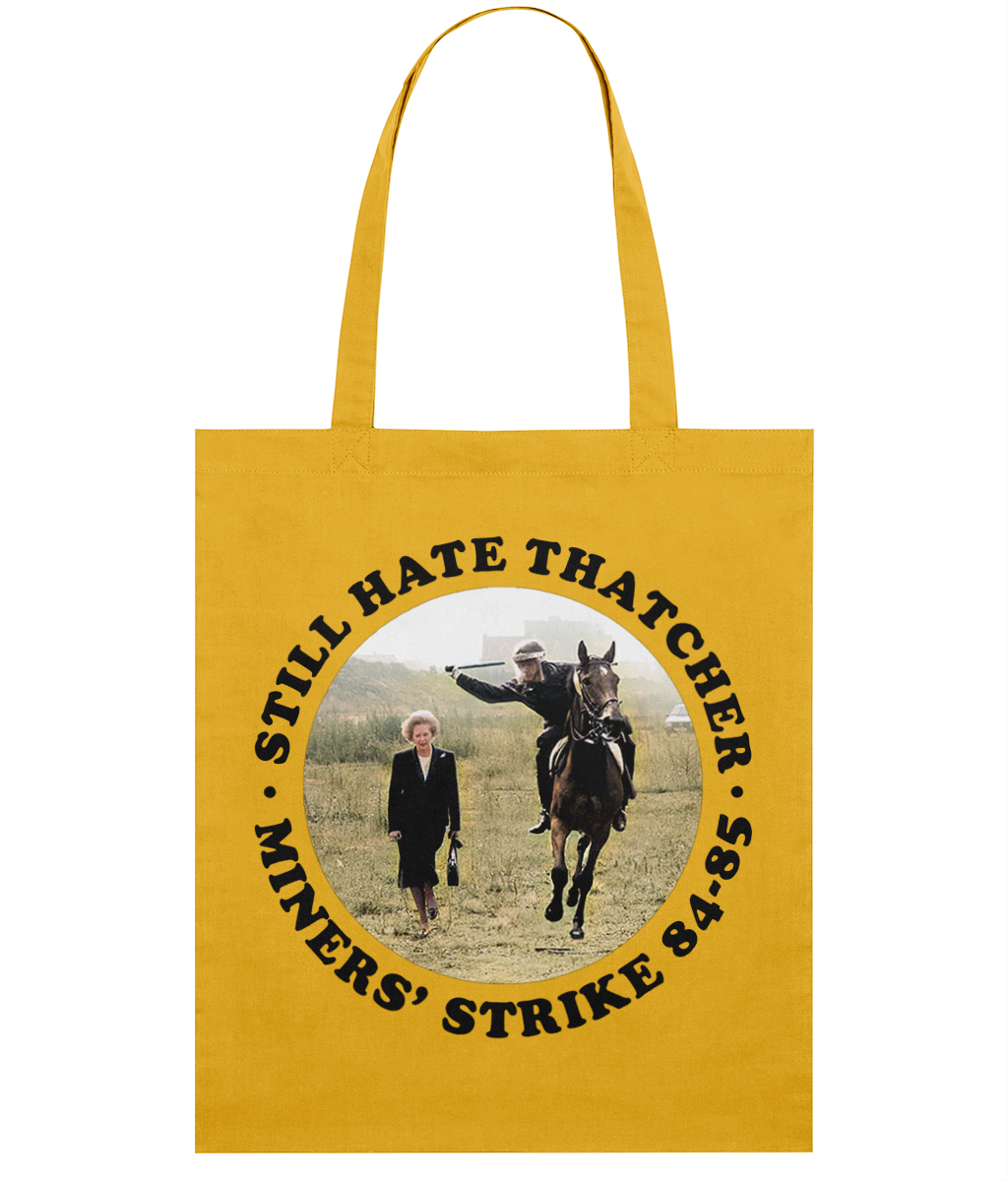 Still Hate Thatcher - Roundel - Black Text - Tote Bag