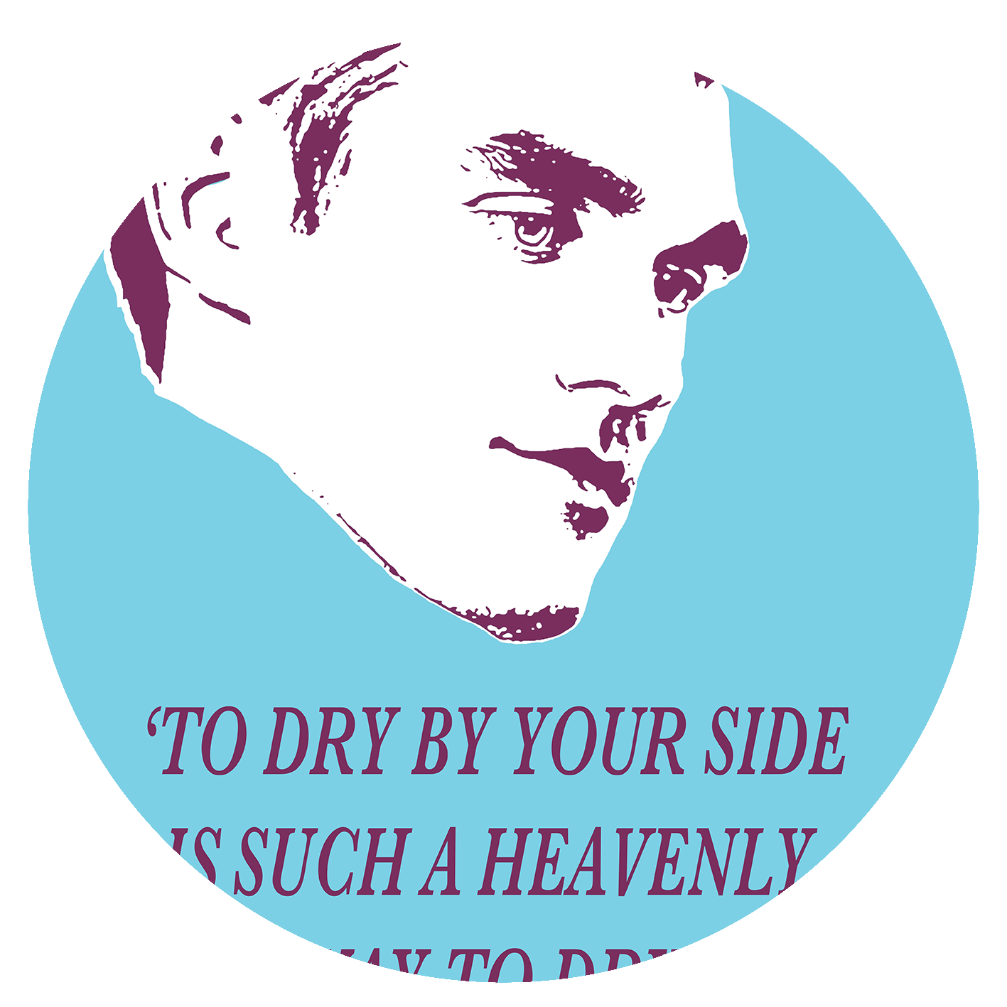 The Smiths - "To dry by your side is such a heavenly way to dry" - Version 1 - Tea Towel