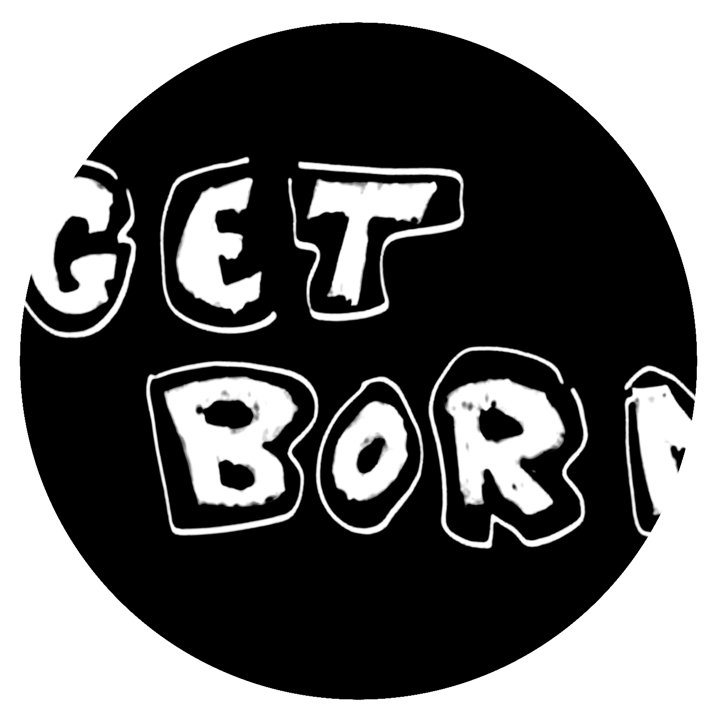 Bob Dylan - GET BORN - White Text