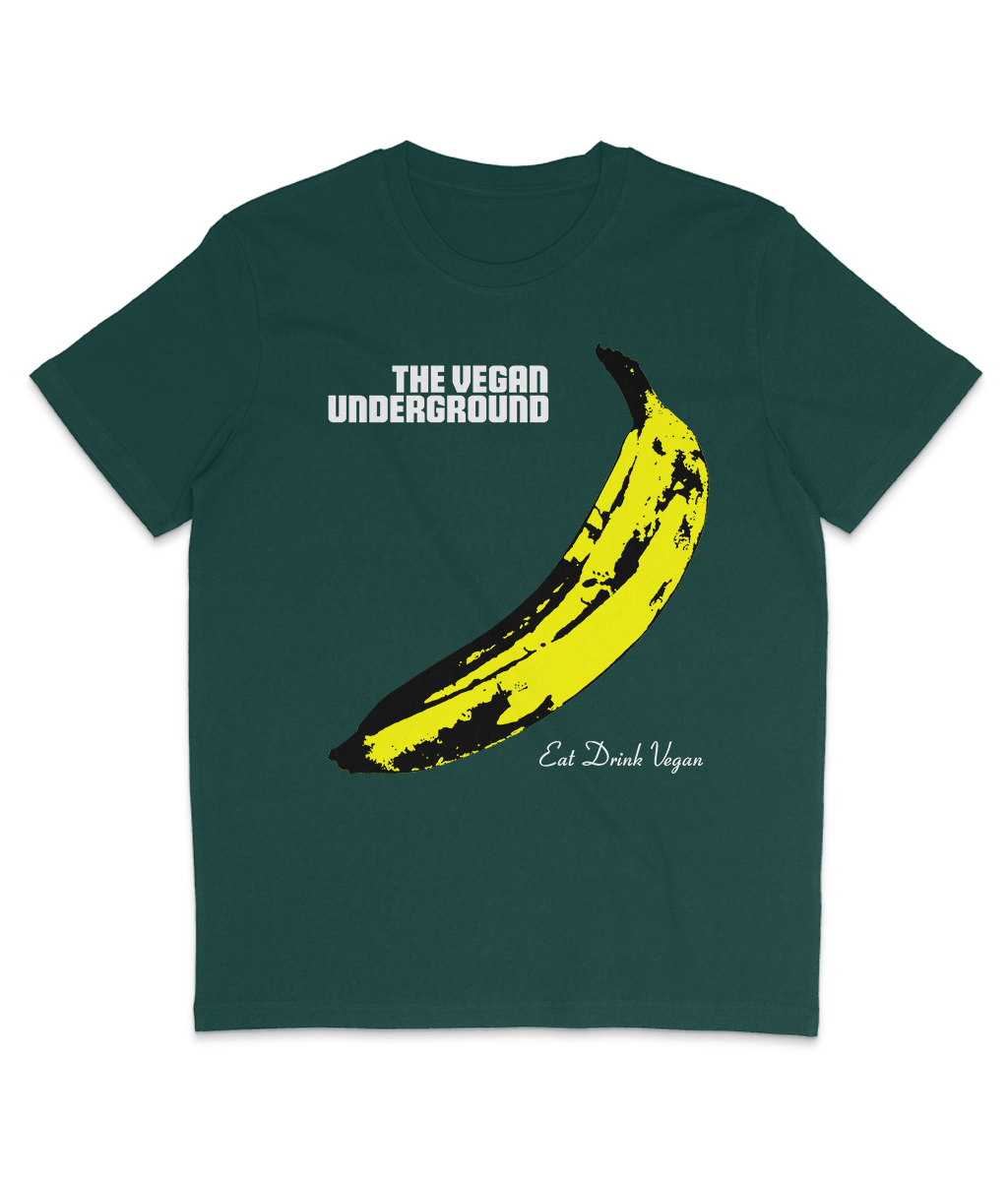 The Vegan Underground - Yellow Banana - White Text