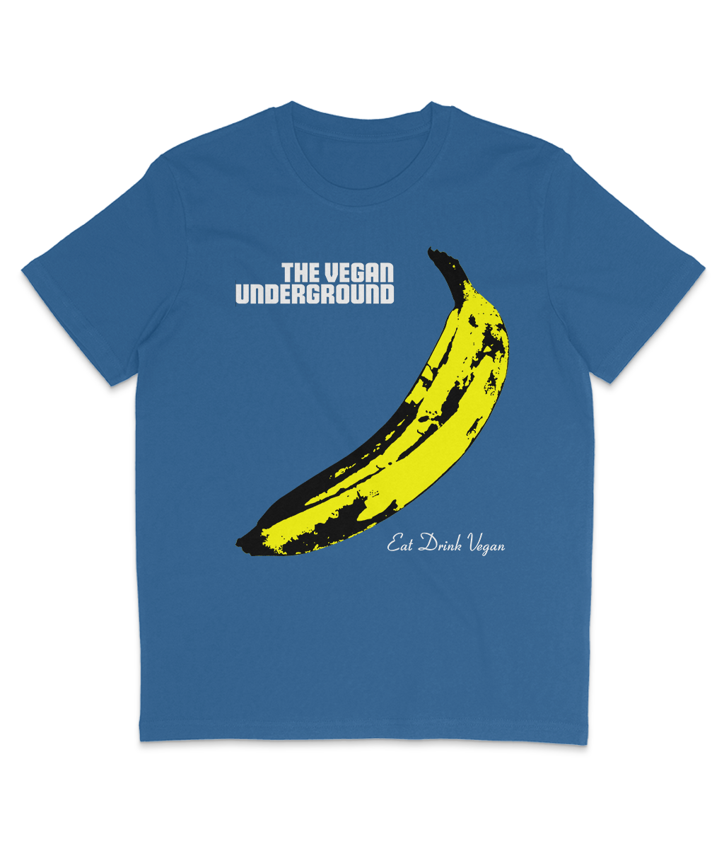 The Vegan Underground - Yellow Banana - White Text