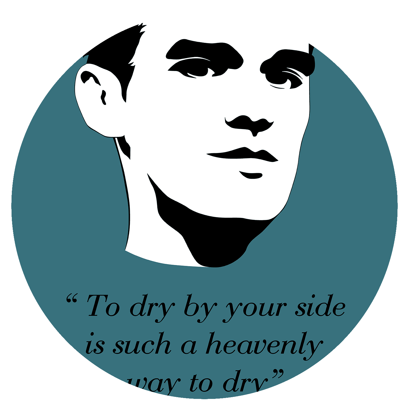 The Smiths - "To dry by your side is such a heavenly way to dry" - Stargazer - Tea Towel