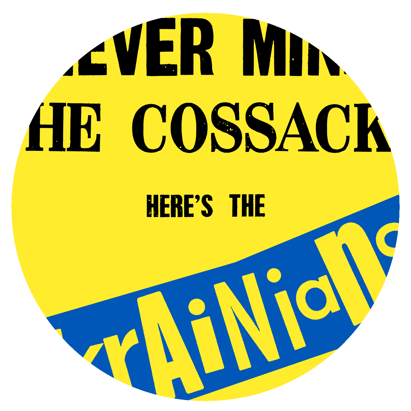 Never Mind The Cossacks - Square - Black