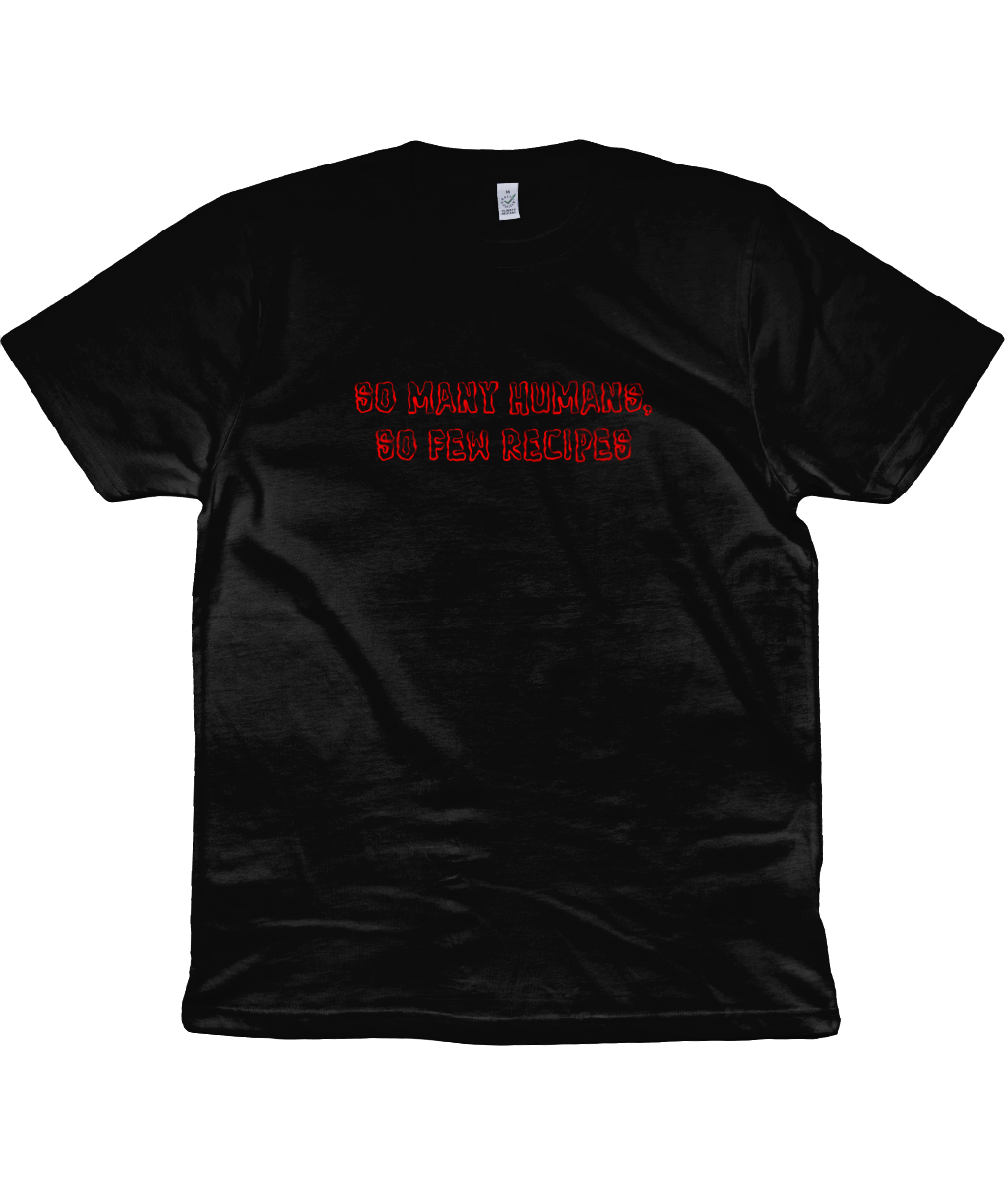 So Many Humans, So Few Recipes - Red Text