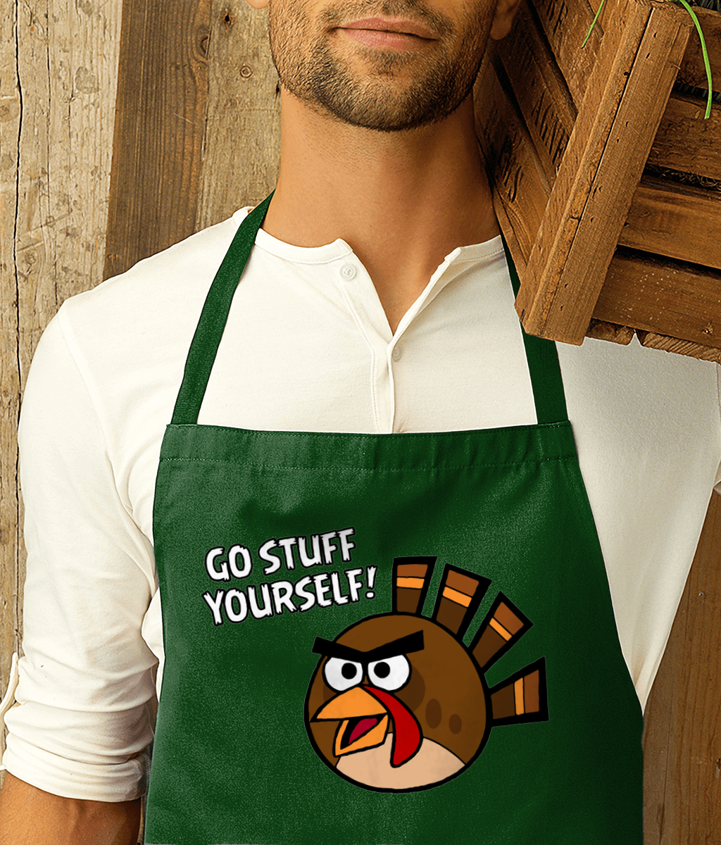 GO STUFF YOURSELF! - ANGRY BIRD TURKEY - Apron