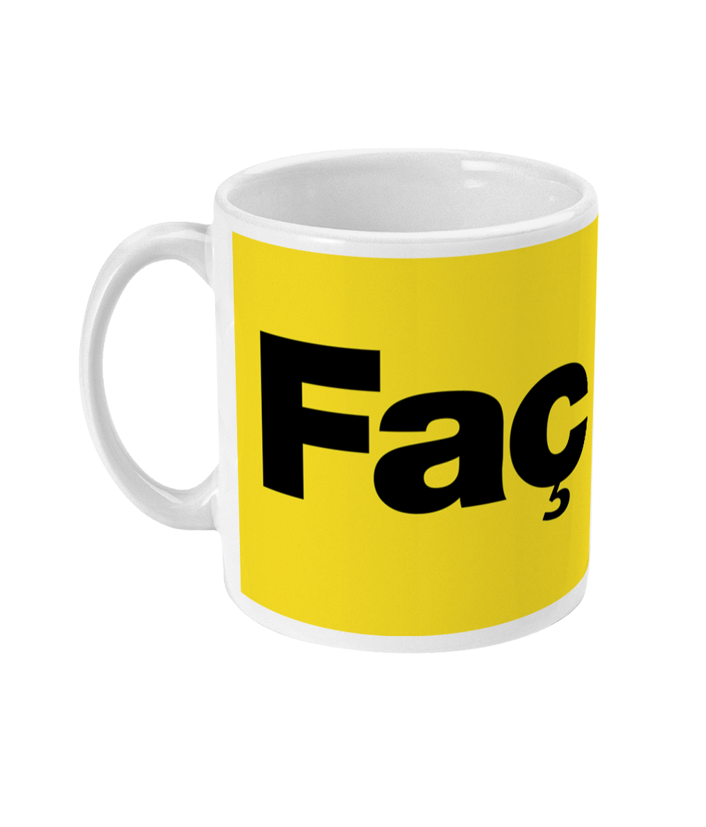 Faç Off - Yellow & Black - MUG