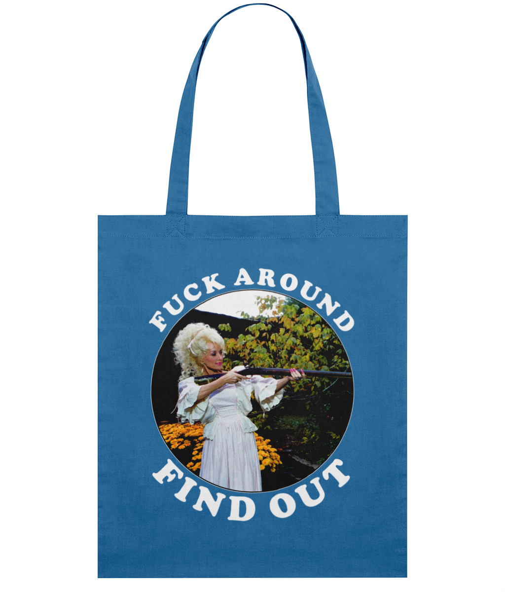 Fuck Around Find Out - White Text - Tote Bag