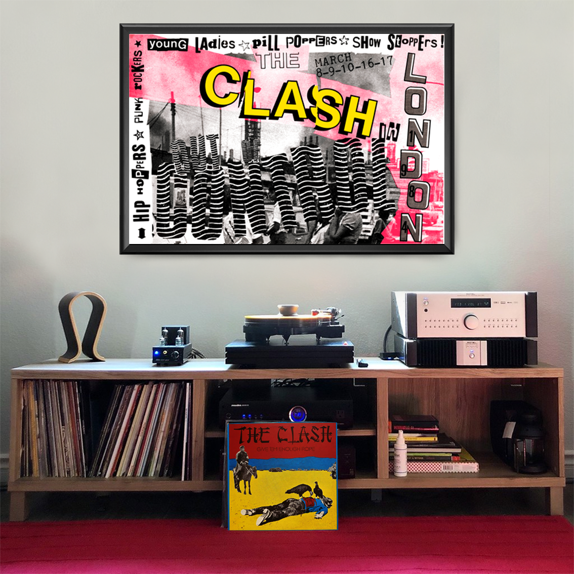 THE CLASH - LONDON - 1984 - OUT OF CONTROL - UK Concert Poster