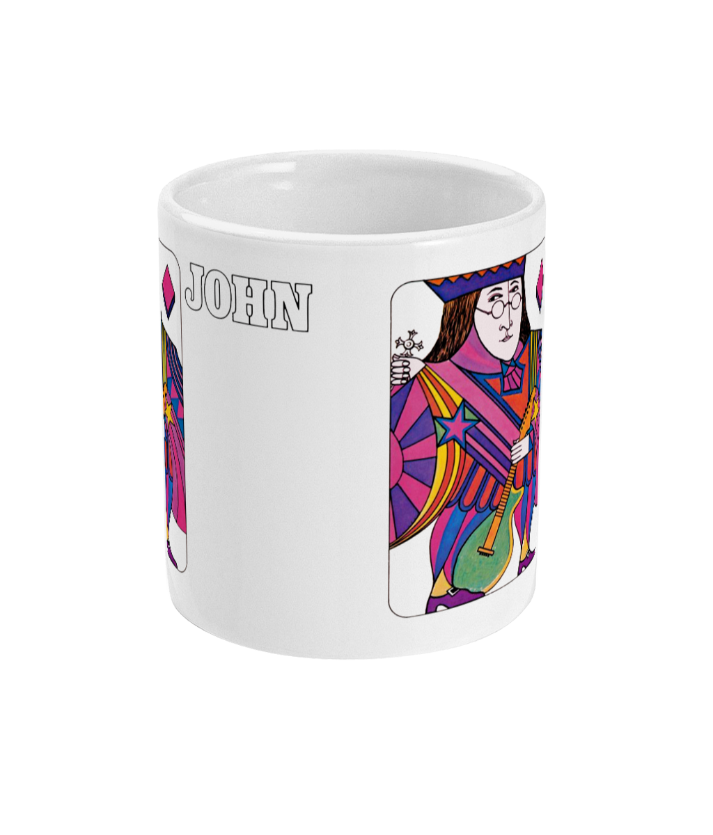 The Beatles - Vintage Playing Card - 1968 - John - Mug