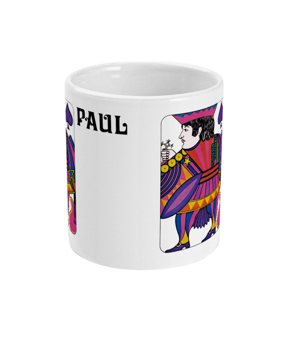 The Beatles - Vintage Playing Card - 1968 - Paul - Mug
