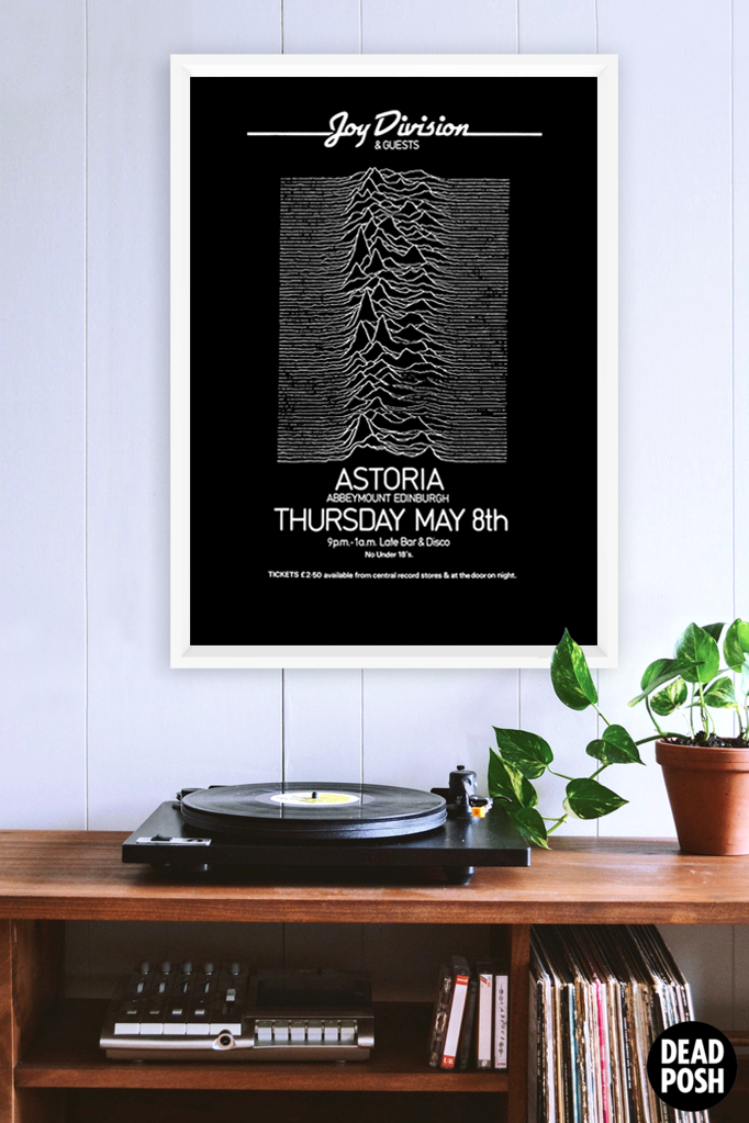 Joy Division - ASTORIA EDINBURGH 1980 - Promo Poster