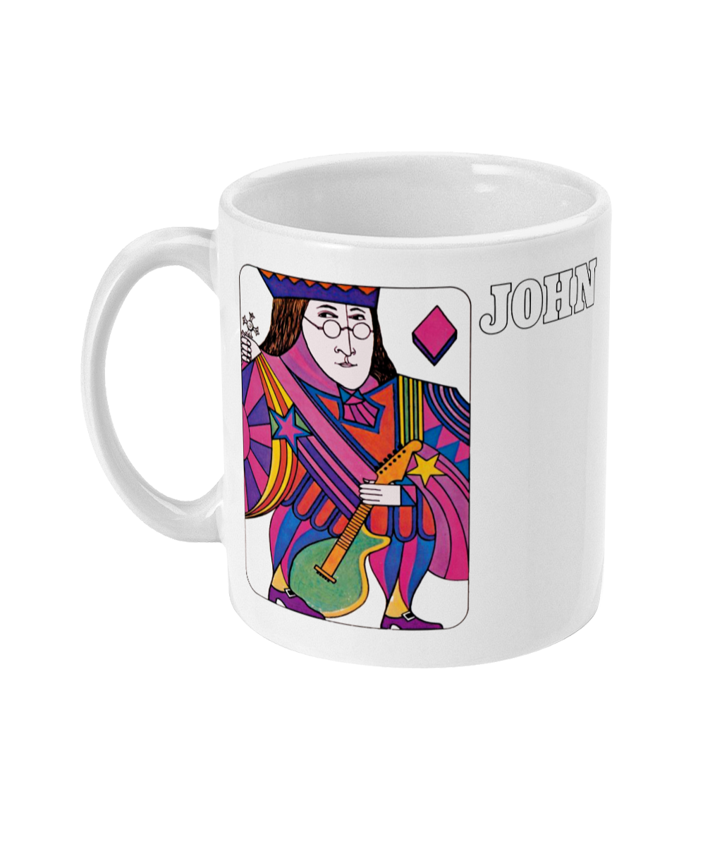 The Beatles - Vintage Playing Card - 1968 - John - Mug