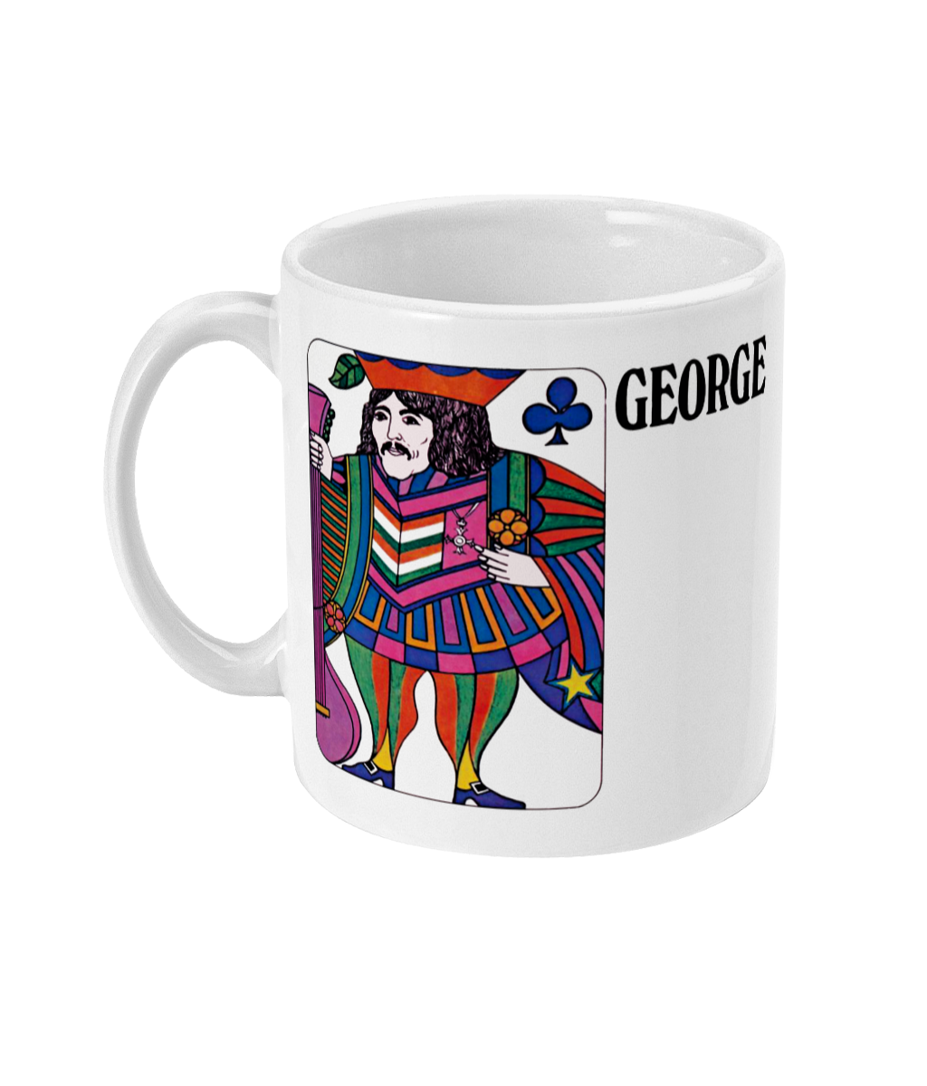 The Beatles - Vintage Playing Card - 1968 - George - Mug
