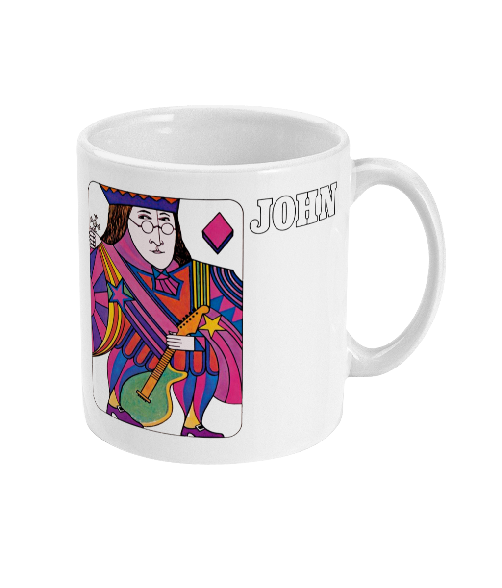 The Beatles - Vintage Playing Card - 1968 - John - Mug
