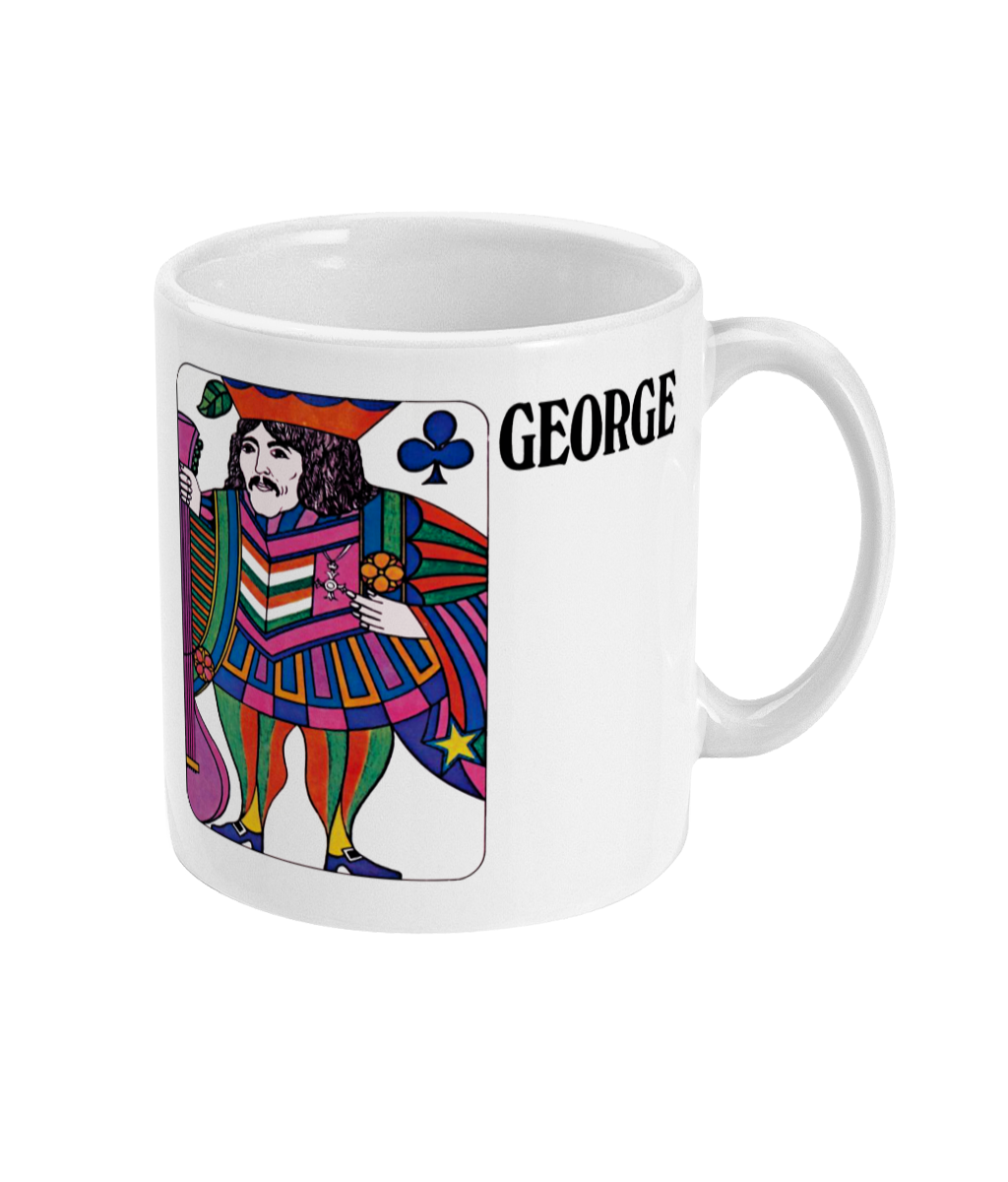 The Beatles - Vintage Playing Card - 1968 - George - Mug