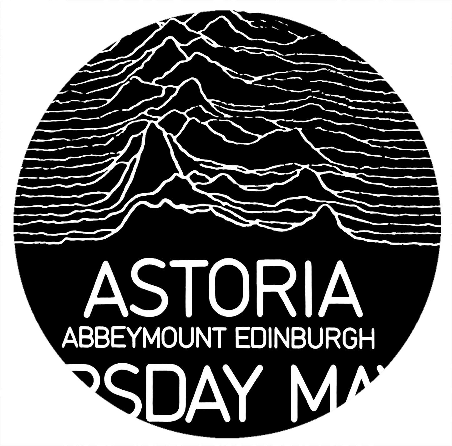 Joy Division - ASTORIA EDINBURGH 1980 - Promo Poster