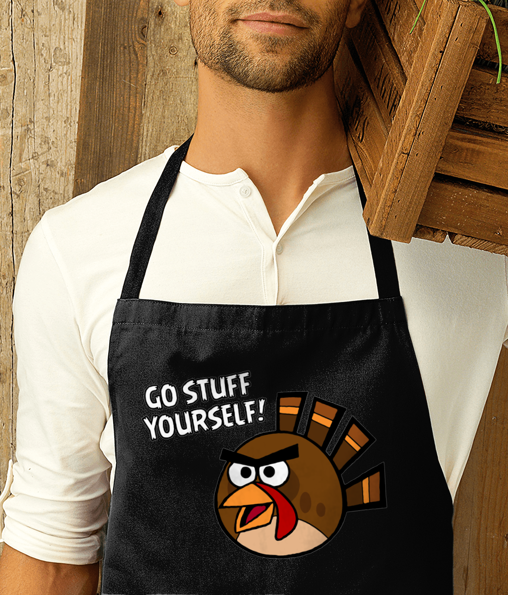 GO STUFF YOURSELF! - ANGRY BIRD TURKEY - Apron