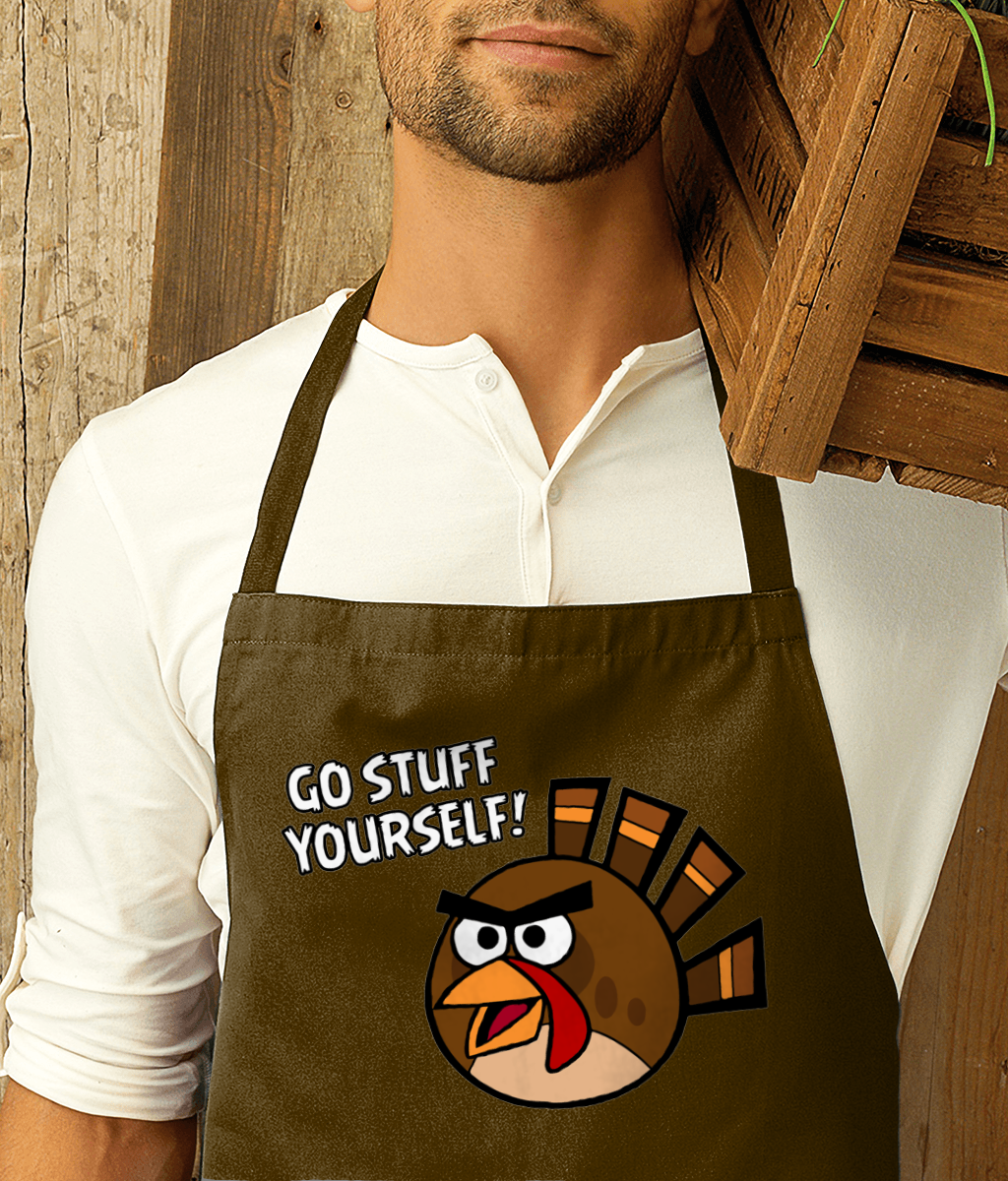 GO STUFF YOURSELF! - ANGRY BIRD TURKEY - Apron