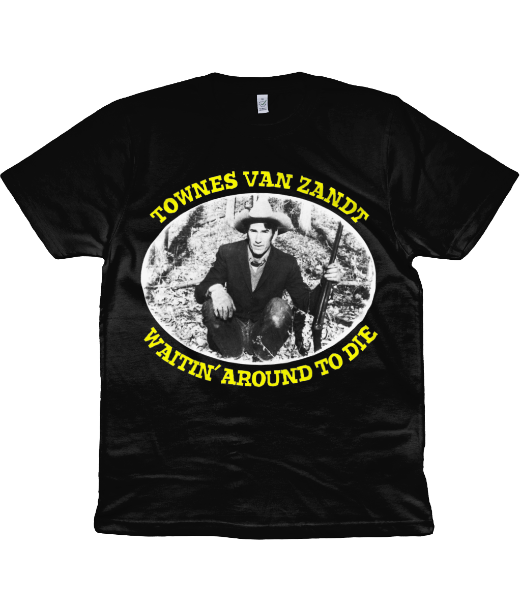 TOWNES VAN ZANDT - WAITIN' AROUND TO DIE - 1977 - Yellow Text