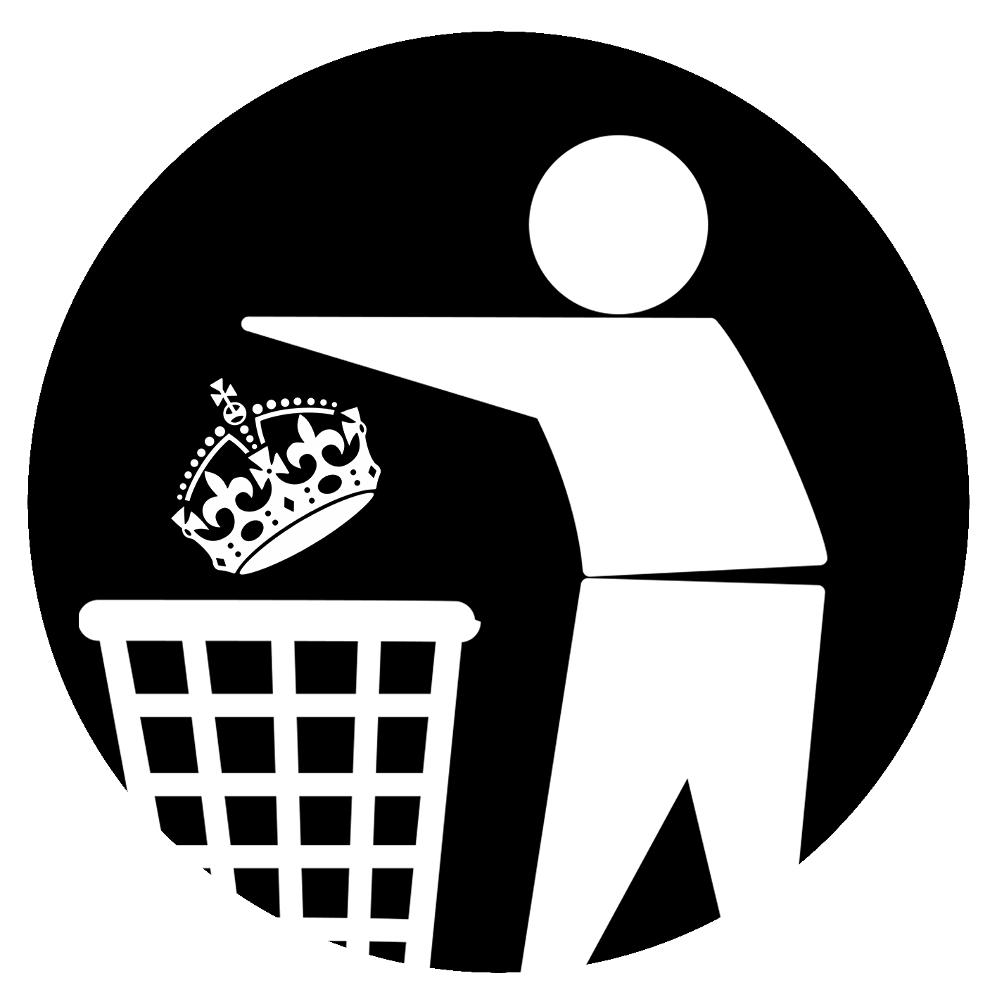 Down With The Crown - White Design