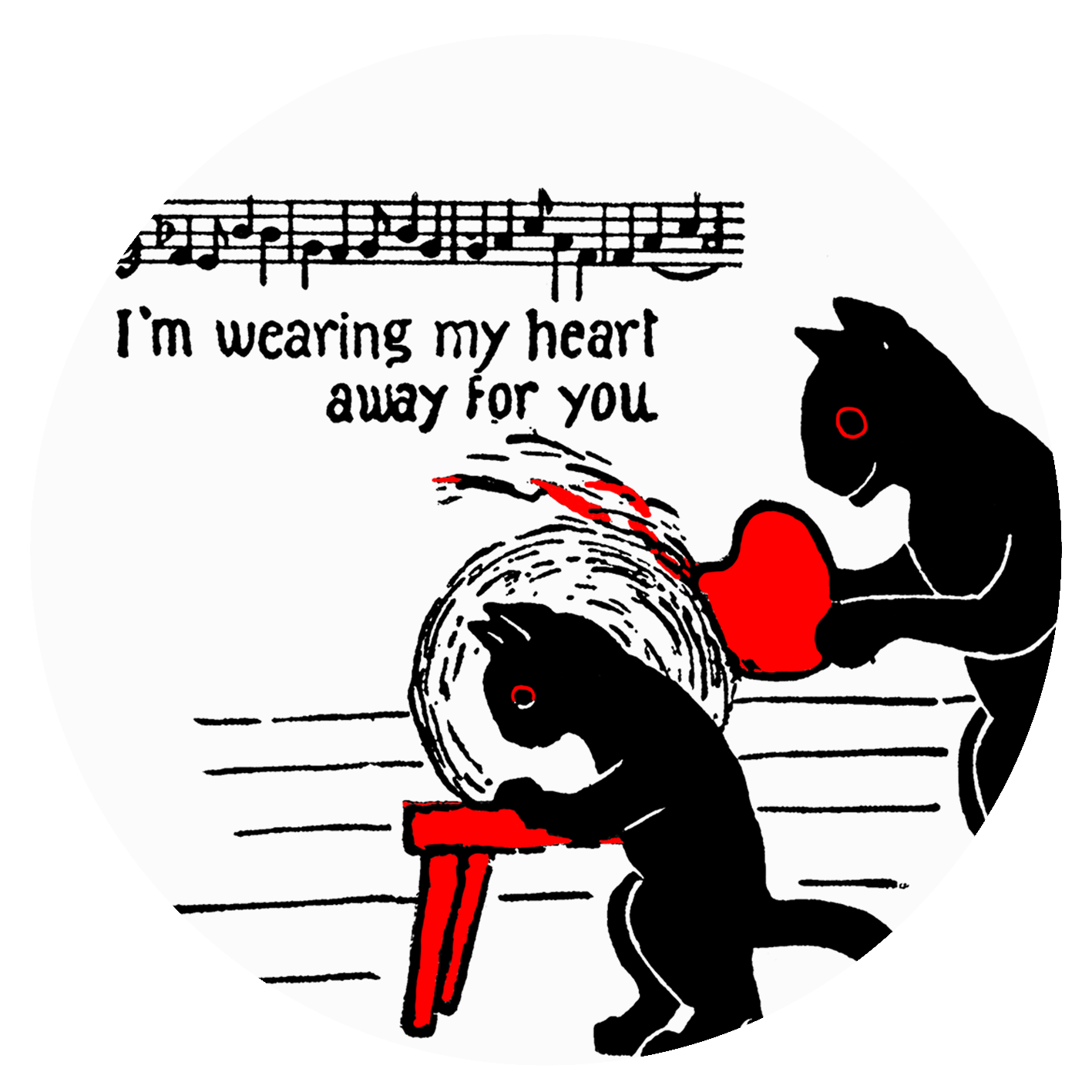 I'm wearing my heart away for you