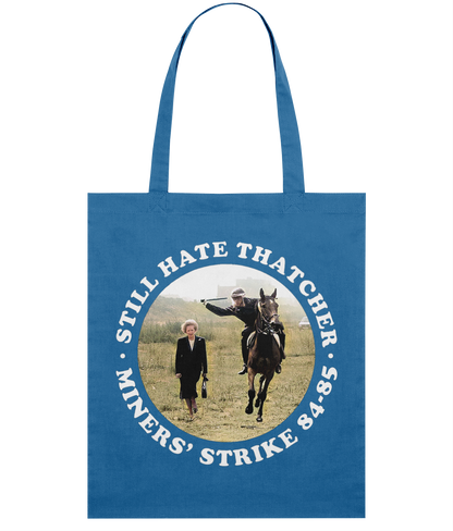 Still Hate Thatcher - Roundel - White Text - Tote Bag
