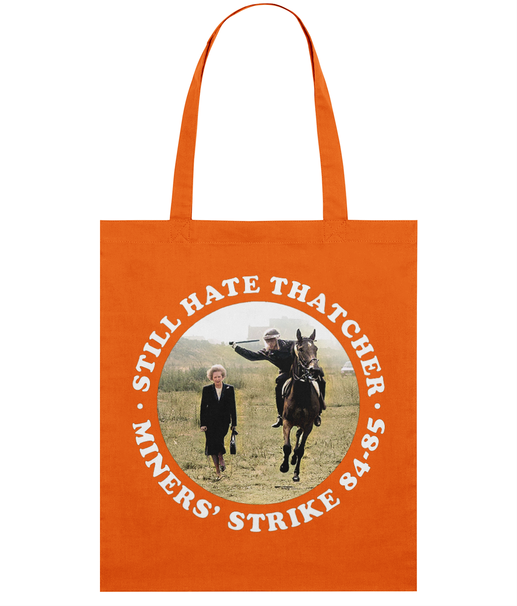 Still Hate Thatcher - Roundel - White Text - Tote Bag