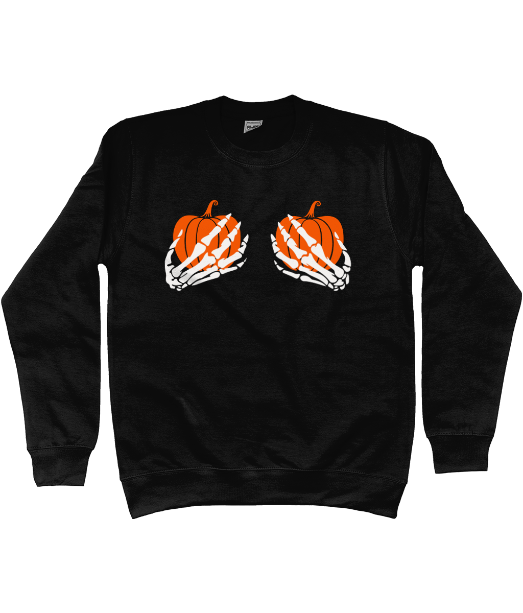 Halloween Skeleton Hands & Pumpkins - Sweatshirt