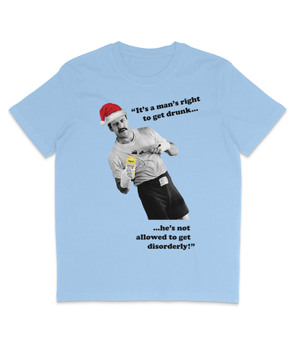 Paul Sykes - "It's a man's right to get drunk..." - Christmas - Black Text