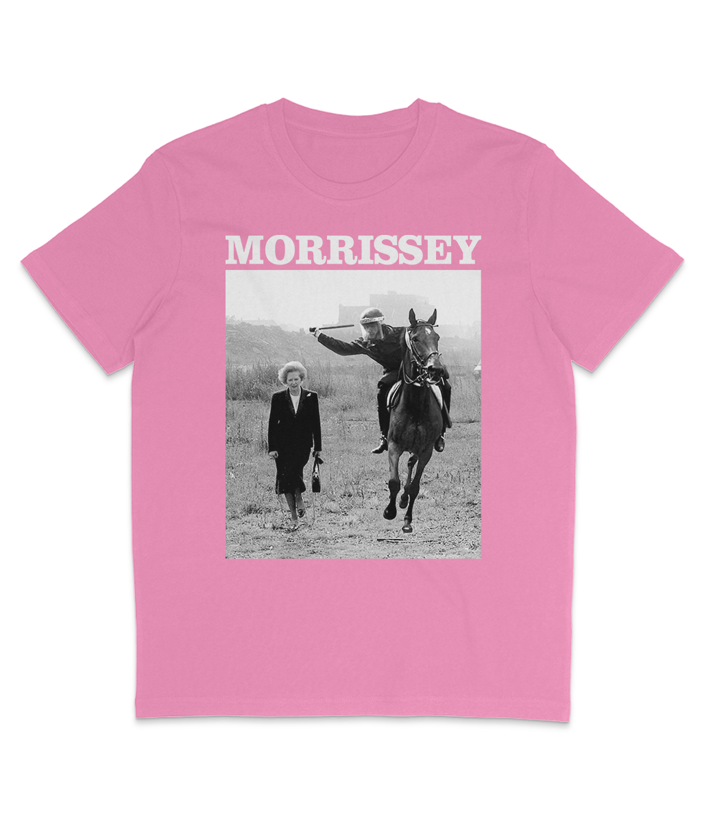 Morrissey - Tour 2018 - Thatcher Backdrop - White Text