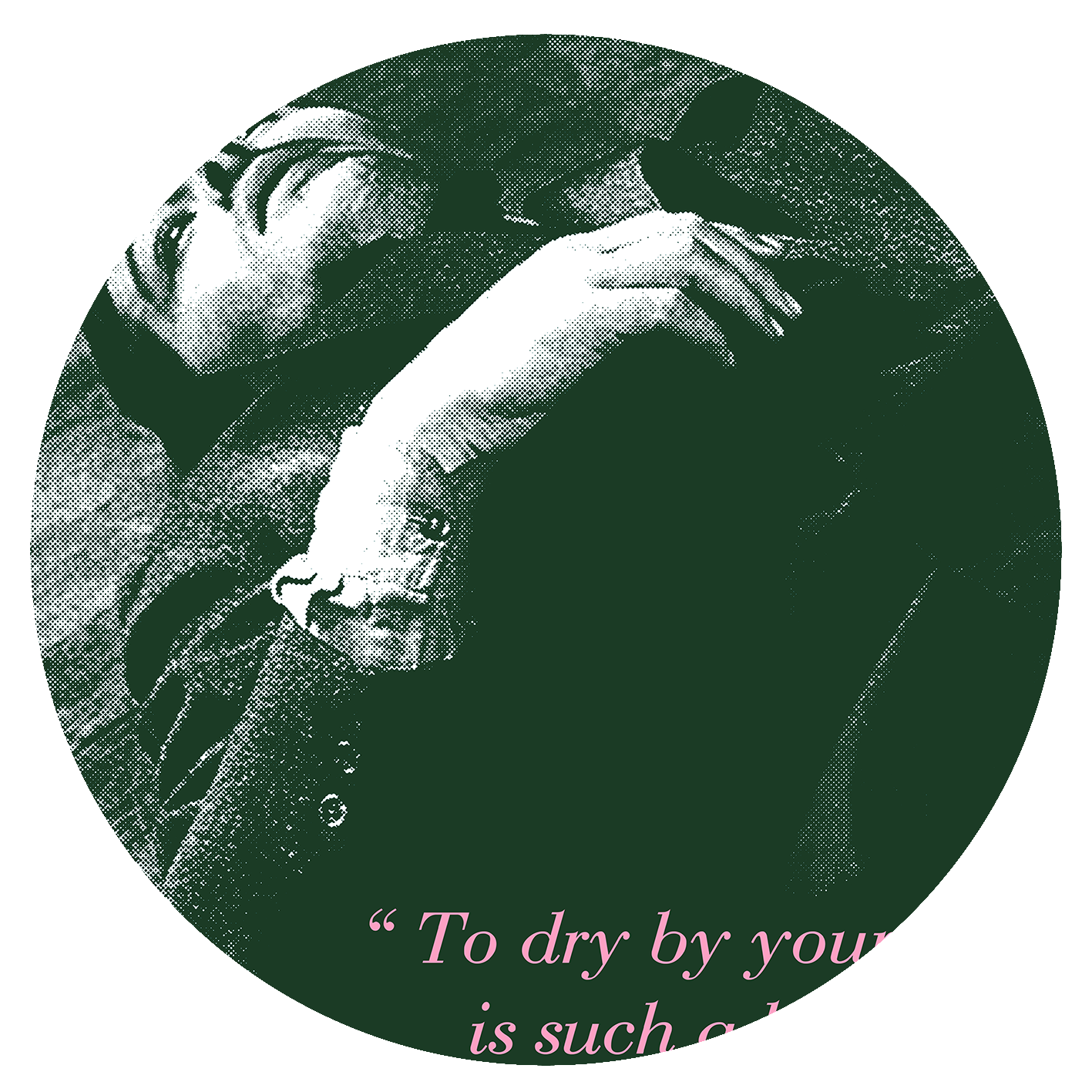 The Smiths - "To dry by your side is such a heavenly way to dry" - Alain Delon - Tea Towel