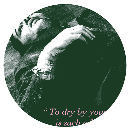 The Smiths - "To dry by your side is such a heavenly way to dry" - Alain Delon - Tea Towel