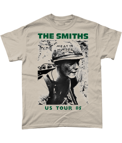 THE SMITHS - Meat Is Murder - US Tour 1985 - Back Print - Sand