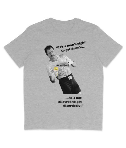 Paul Sykes -"It's a man's right to get drunk..." - Black Text