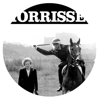 Morrissey - Tour 2018 - Thatcher Backdrop - White Text