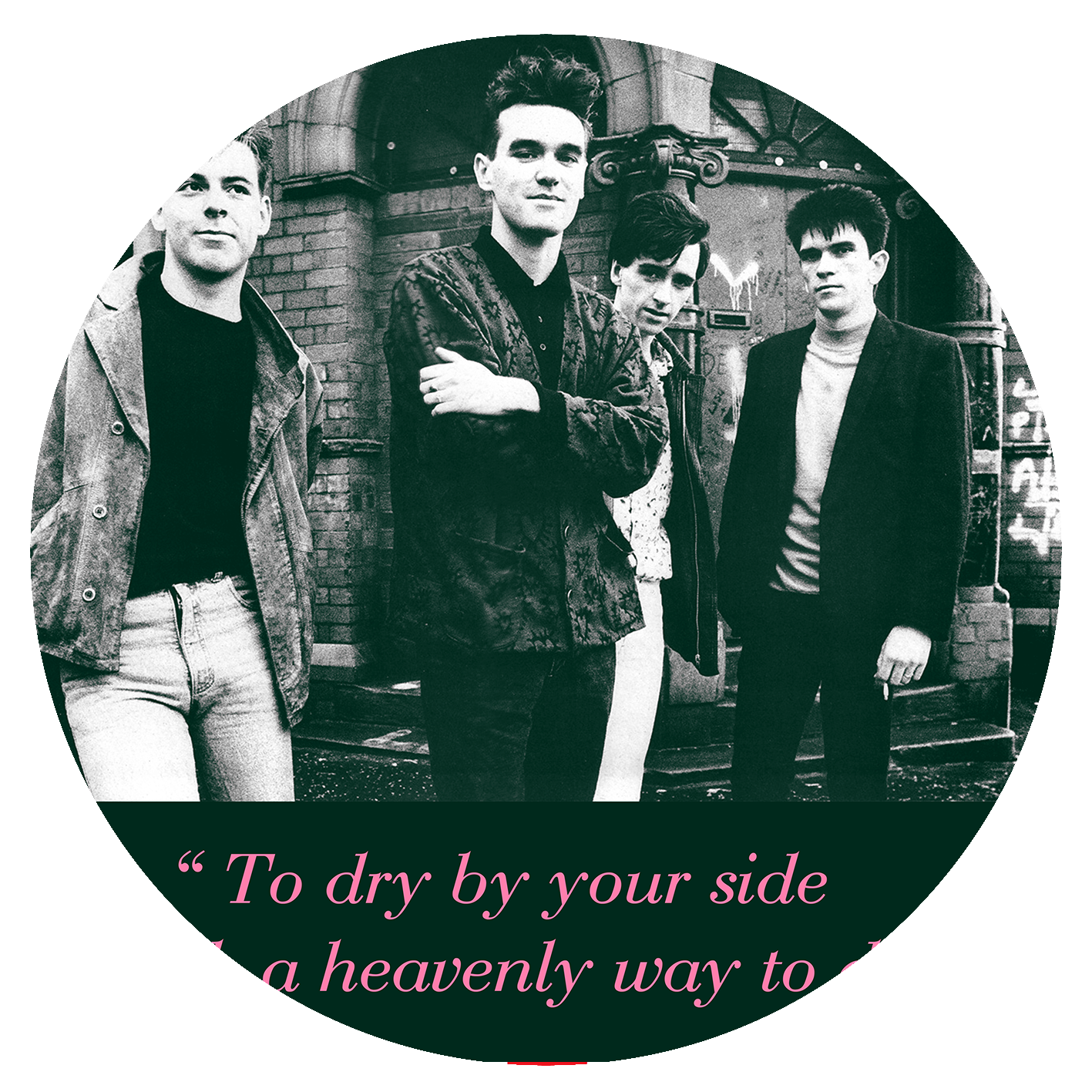 The Smiths - "To dry by your side is such a heavenly way to dry" - Salford Lads Club - Tea Towel