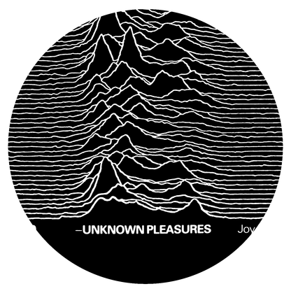 Joy Division - Unknown Pleasures - 1979 - UK Promo Poster Design - FAC 10
