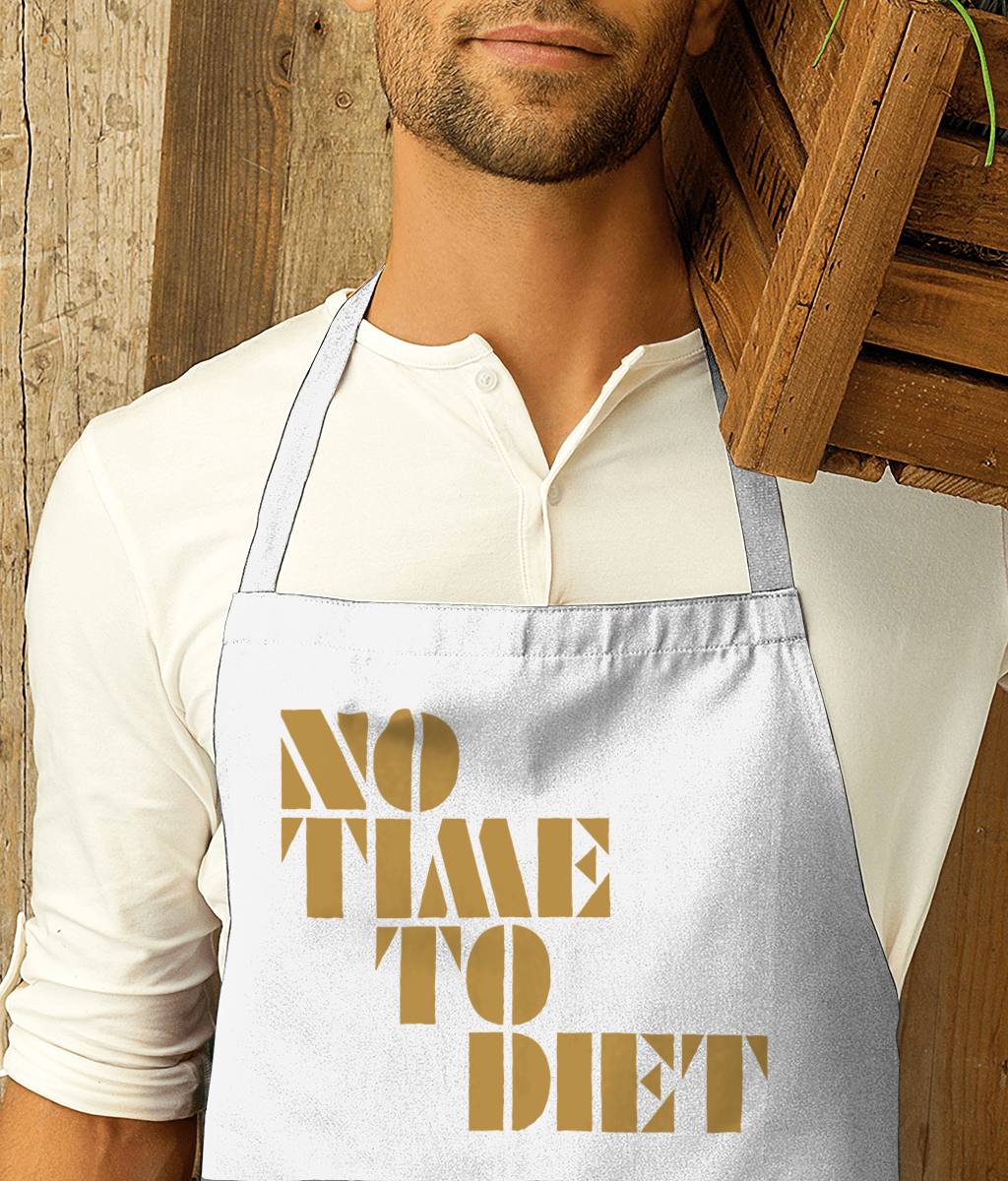 NO TIME TO DIET - Gold - Apron