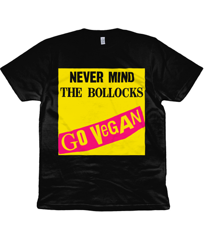 NEVER MIND THE BOLLOCKS - GO VEGAN - Black