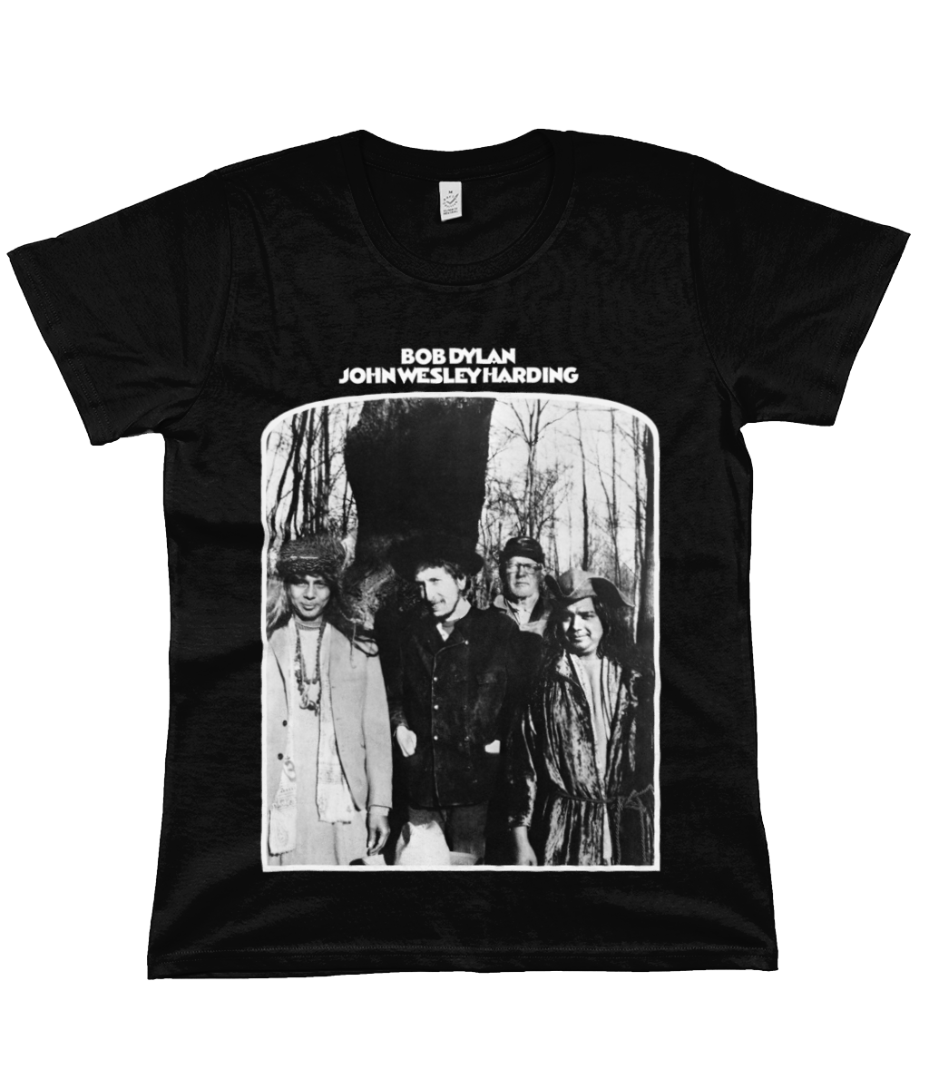 BOB DYLAN - JOHN WESLEY HARDING - 1967 - Black & White - Women's T Shirt