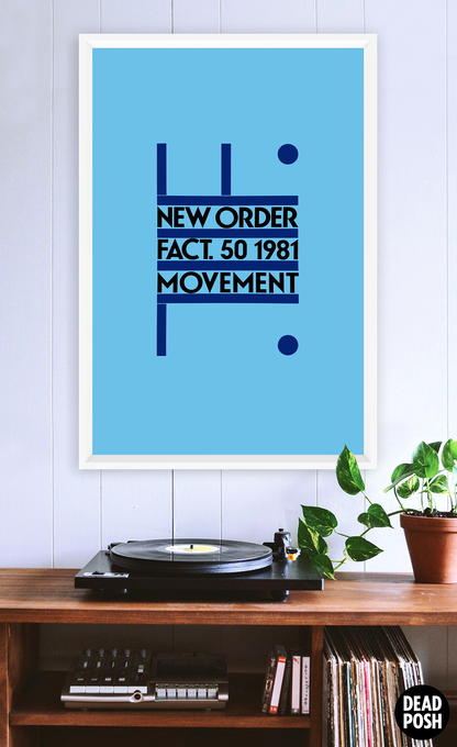 NEW ORDER - MOVEMENT - 1981 - UK Promo Poster