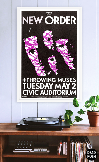 NEW ORDER - PORTLAND - CIVIC AUDITORIUM - 1989 - US Concert Poster