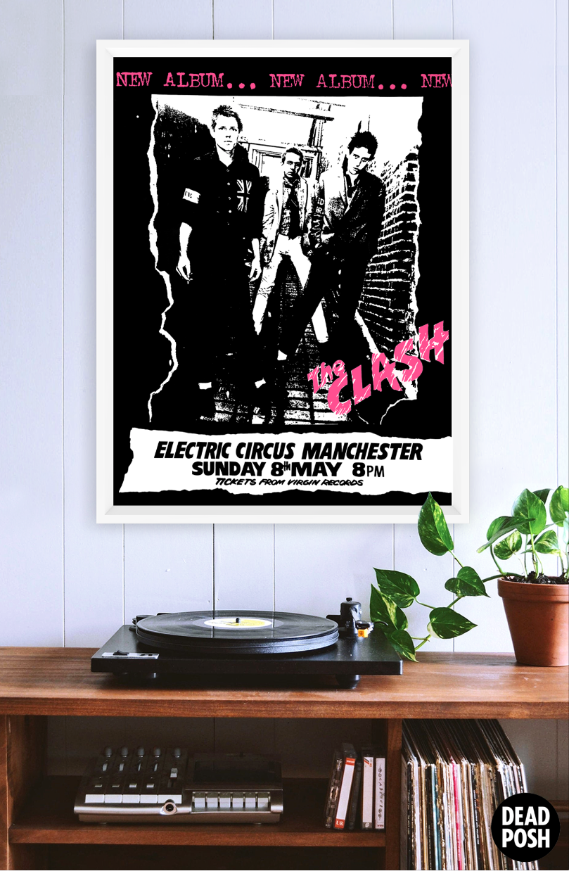 THE CLASH - MANCHESTER - ELECTRIC CIRCUS - 1977 - UK Concert Poster