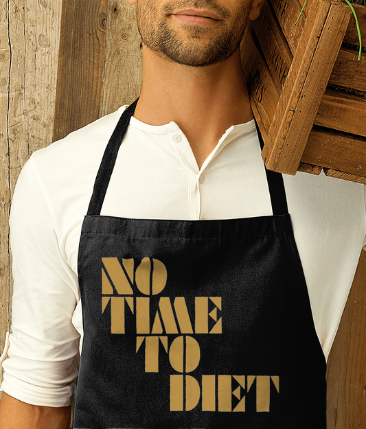 NO TIME TO DIET - Gold - Apron