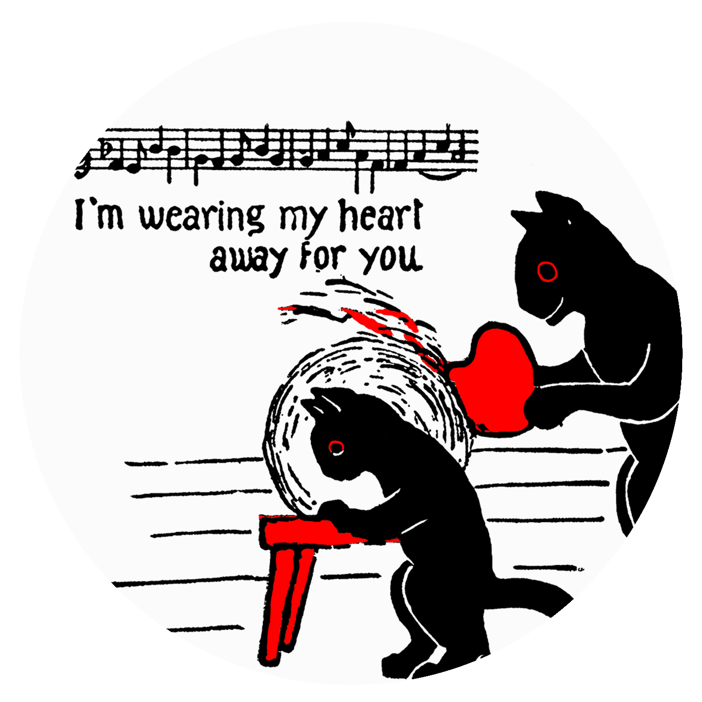 I'm wearing my heart away for you - Women's T Shirt