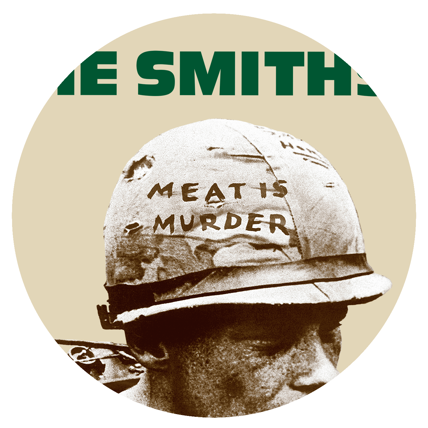 THE SMITHS - MEAT IS MURDER - Green Text - 'Butter' & 'Sage'