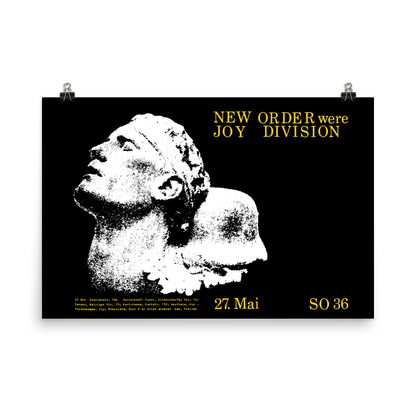 NEW ORDER- BERLIN - SO 36 - 1981 - German Concert Poster