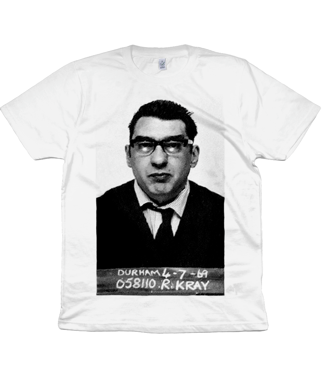 Ronnie Kray - Broadmoor - Organic T Shirt - Gangster - True Crime - Eastenders e Ronnie Kray - Broadmoor - Organic T Shirt - Gangster - True Crime - Eastenders e